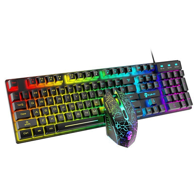 Kuiying T6RGB Luminous Keyboard And Mouse Set - Abdul