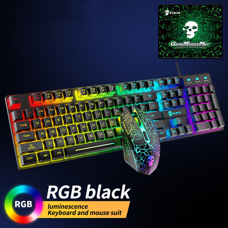 Kuiying T6RGB Luminous Keyboard And Mouse Set - Abdul