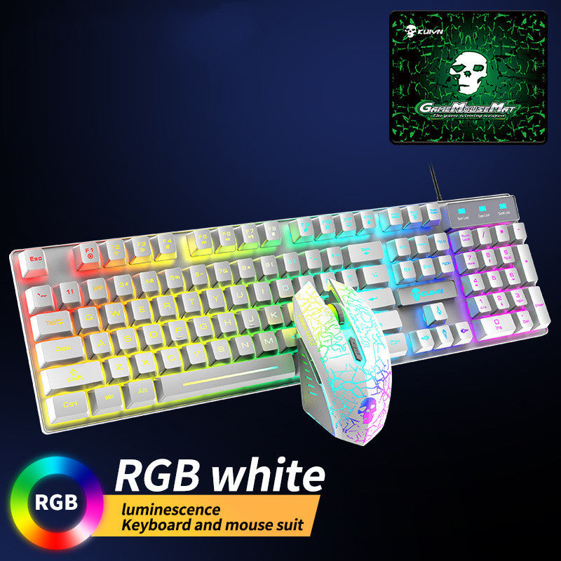 Kuiying T6RGB Luminous Keyboard And Mouse Set - Abdul