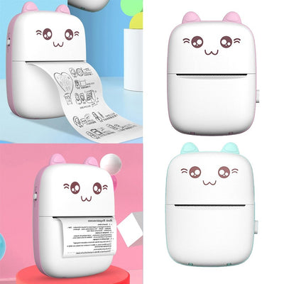 Mini Printer Portable Mini Bluetooth WiFi New Wrong Printer Mobile Phone Photo Title Note Hot Print Pocket Student Error Label Printer - Abdul