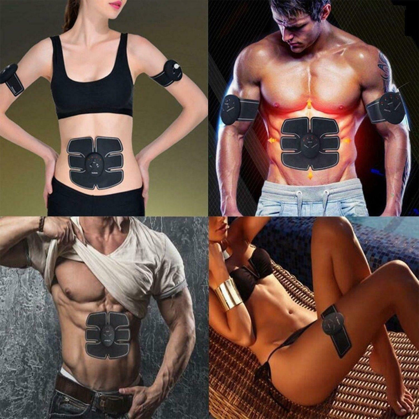 Electric Muscle Toner Machine ABS Toning Belt Simulation Fat Burner Belly Shaper - Abdul