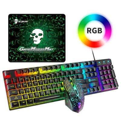 Kuiying T6RGB Luminous Keyboard And Mouse Set - Abdul