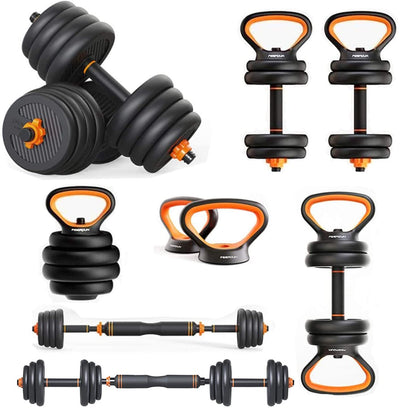 Dumbbells Kettlebells, Barbells Multifunctional Combination Six In One - Abdul