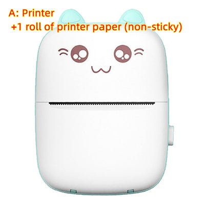 Mini Printer Portable Mini Bluetooth WiFi New Wrong Printer Mobile Phone Photo Title Note Hot Print Pocket Student Error Label Printer - Abdul