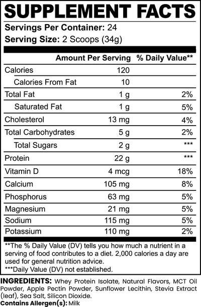 Advanced Whey Protein Isolate 29.6 OZ