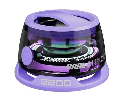 Portable Bluetooth Speaker G200 RGB Lighting Speaker BT5.3 Mini Sound Box 7 Hours Playback Magnetic Phone Holder - Abdul