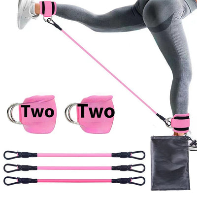 Ankle Strap Resistance Bands Hip Leg Strength Pull Rope Fitness Elastic Training Home Yoga Pilate Crossfit Workout Gym Equipment - Abdul